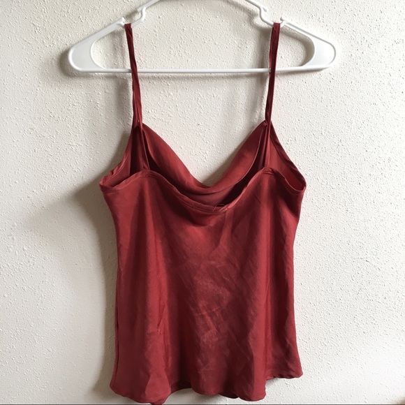 Le Lis Maroon Cowl Neck Tank Top* - Picture 5 of 5